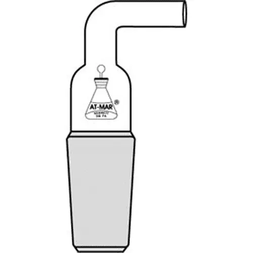 90° Lyophilizer Adapter, Heavy Wall with 1/2 inch OD Heavy Wall - Joint 14/20