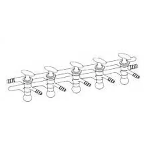 Vacuum Manifold, Glass Double Oblique - Ports 3, Approximate Length 350mm