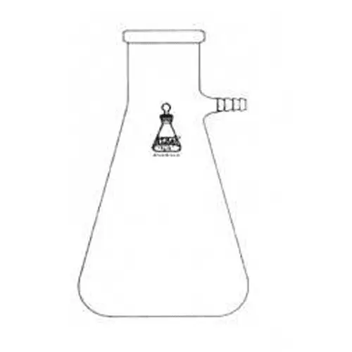 Flask, Flitering, Heavy Wall - Capacity 500ml - Rubber Stopper 7